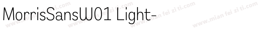 MorrisSansW01 Light字体转换